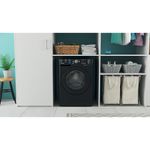 Indesit Washing machine Freestanding BWA 81683X K UK N Black Front loader D Lifestyle frontal