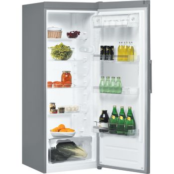 Indesit-Refrigerator-Freestanding-SI6-1-S-1-Silver-Perspective-open