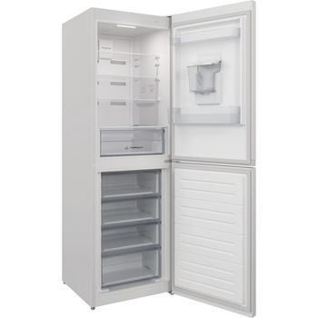 Indesit-Fridge-Freezer-Freestanding-INFC8-50TI1-W-AQUA-1-White-2-doors-Perspective-open