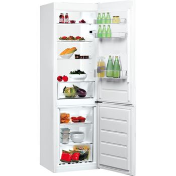 Indesit-Fridge-Freezer-Freestanding-LI8-S1E-W-UK-Global-white-2-doors-Perspective-open