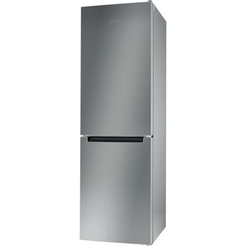 Indesit-Fridge-Freezer-Freestanding-LI8-S1E-S-UK-Silver-2-doors-Perspective