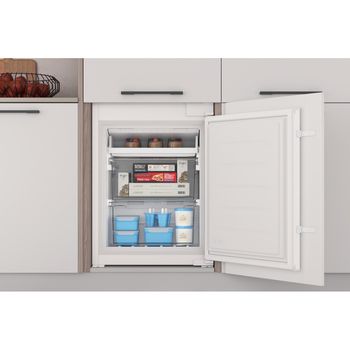 Indesit-Fridge-Freezer-Built-in-INC18-T311-UK-White-2-doors-Lifestyle-frontal-open