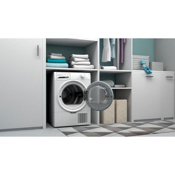 Indesit Dryer I2 D81W UK White Lifestyle perspective open