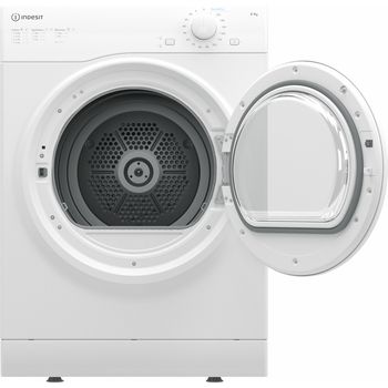 Indesit Dryer I1 D80W UK White Frontal open