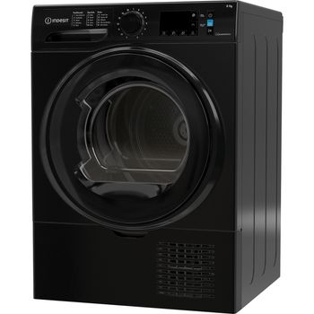 Indesit-Dryer-I3-D81B-UK-Black-Perspective
