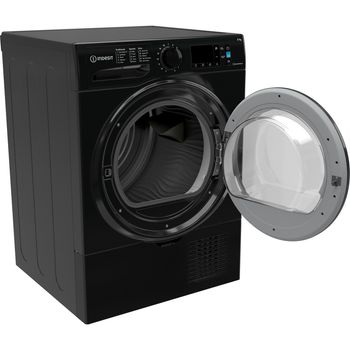 Indesit-Dryer-I3-D81B-UK-Black-Perspective-open