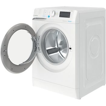 Indesit Washing machine Freestanding BWE 91485X W UK N White Front loader B Perspective open