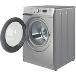 Indesit Washing machine Freestanding BWA 81485X S UK N Silver Front loader B Perspective open