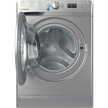 Indesit Washing machine Freestanding BWA 81485X S UK N Silver Front loader B Frontal open