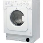 Indesit-Washer-dryer-Built-in-IWDE-126--UK--White-Front-loader-Perspective