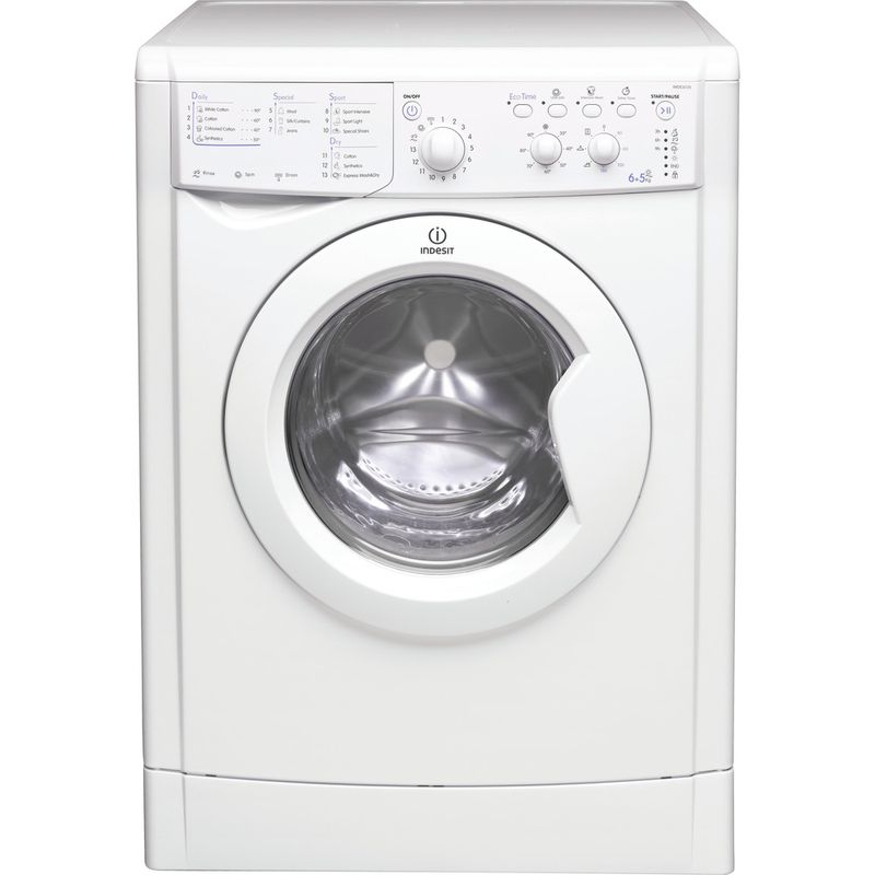 Indesit-Washer-dryer-Free-standing-IWDC-6125--UK--White-Front-loader-Frontal