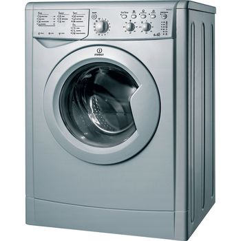 Indesit-Washer-dryer-Free-standing-IWDC-6125-S--UK--Silver-Front-loader-Perspective