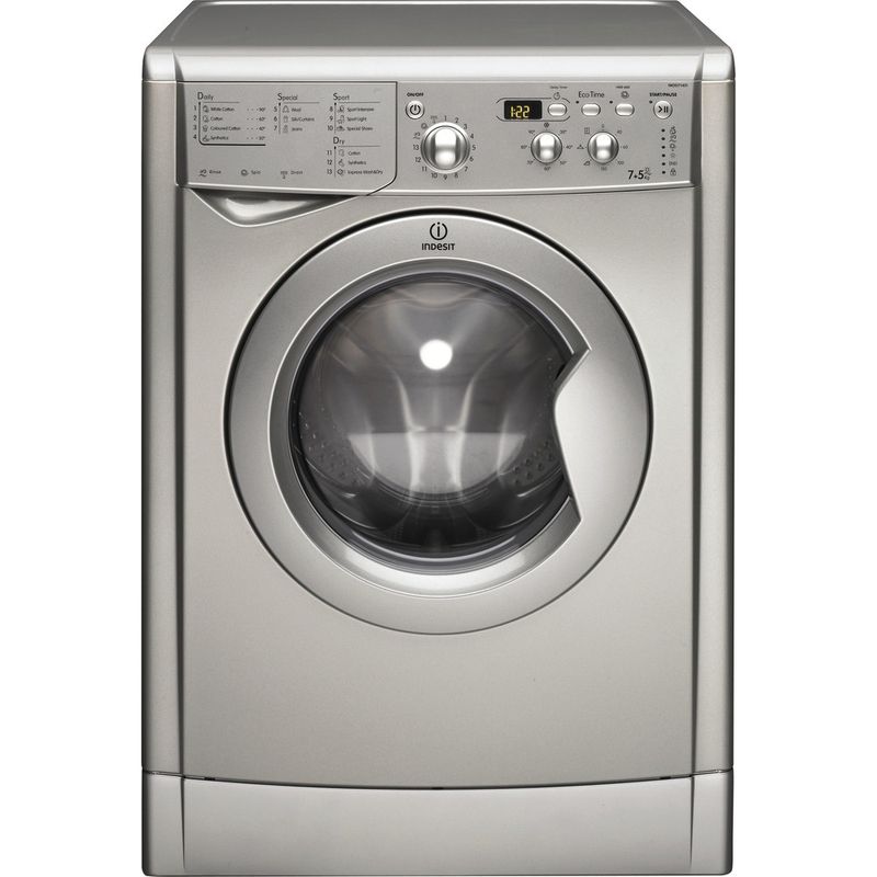 Indesit-Washer-dryer-Free-standing-IWDD-7143-S--UK--Silver-Front-loader-Frontal