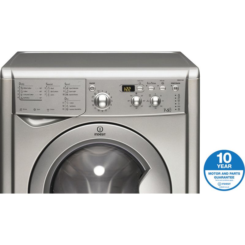 Freestanding Washer Dryer Indesit IWDD 7143 S (UK)
