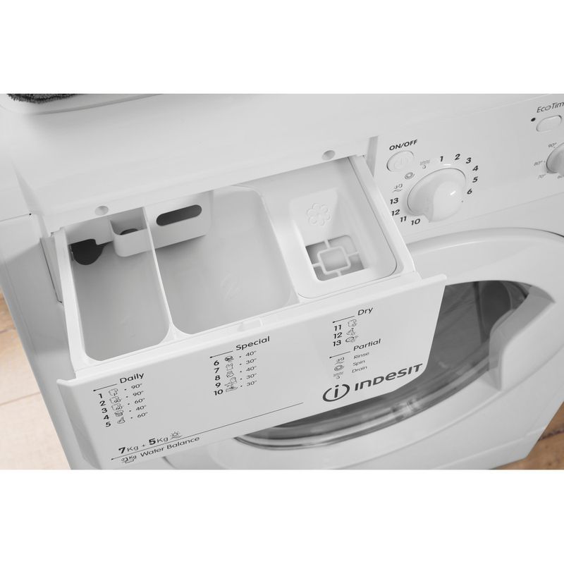 Indesit-Washer-dryer-Free-standing-IWDE-7125-B--UK--White-Front-loader-Drawer