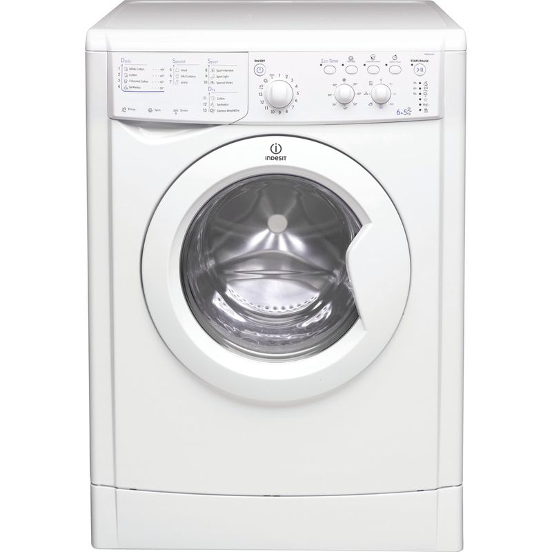 Indesit-Washer-dryer-Free-standing-IWDC-6143--UK--White-Front-loader-Frontal