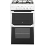Indesit-Double-Cooker-IT50G-W--White-A--Enamelled-Sheetmetal-Frontal