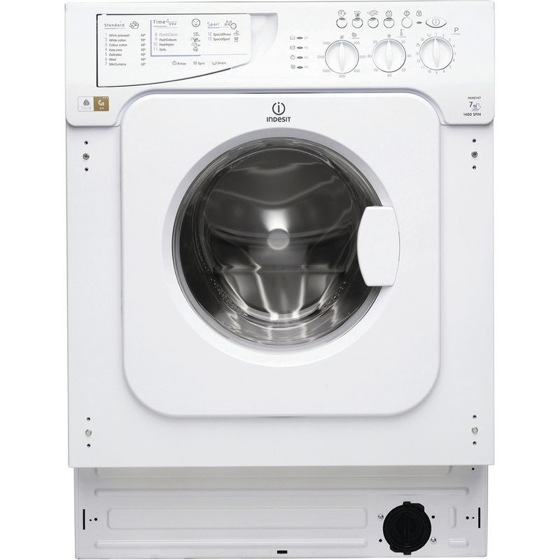 Indesit-Washing-machine-Built-in-IWME-147--UK--White-Front-loader-A--Frontal