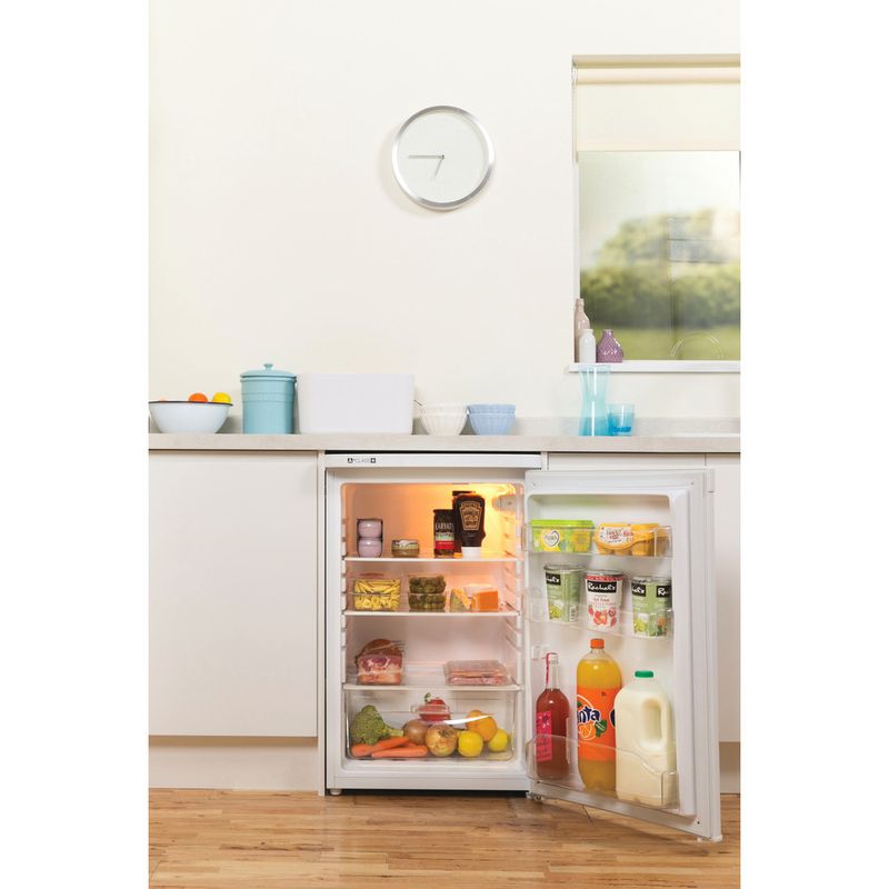 Indesit-Refrigerator-Free-standing-TLAA-10--UK--White-Lifestyle_Frontal_Open