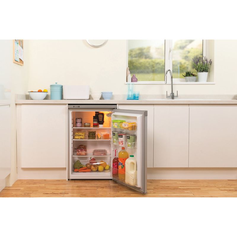 Indesit-Refrigerator-Free-standing-TLAA-10-SI--UK--Silver-Lifestyle_Frontal_Open