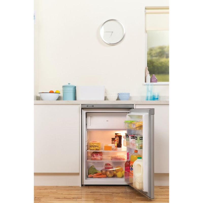 Indesit-Refrigerator-Free-standing-TFAA-10-SI--UK--Silver-Lifestyle_Frontal_Open