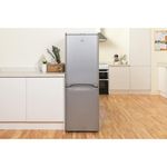 Indesit-Fridge-Freezer-Free-standing-NCAA-55-S--UK--Silver-2-doors-Lifestyle-frontal