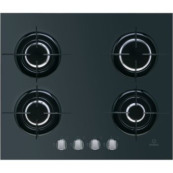 Indesit-HOB-IPG-640-S--BK--GB-Black-GAS-Frontal