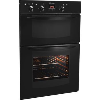 Indesit-Double-oven-FIMD-23--BK--S-Black-A-Perspective