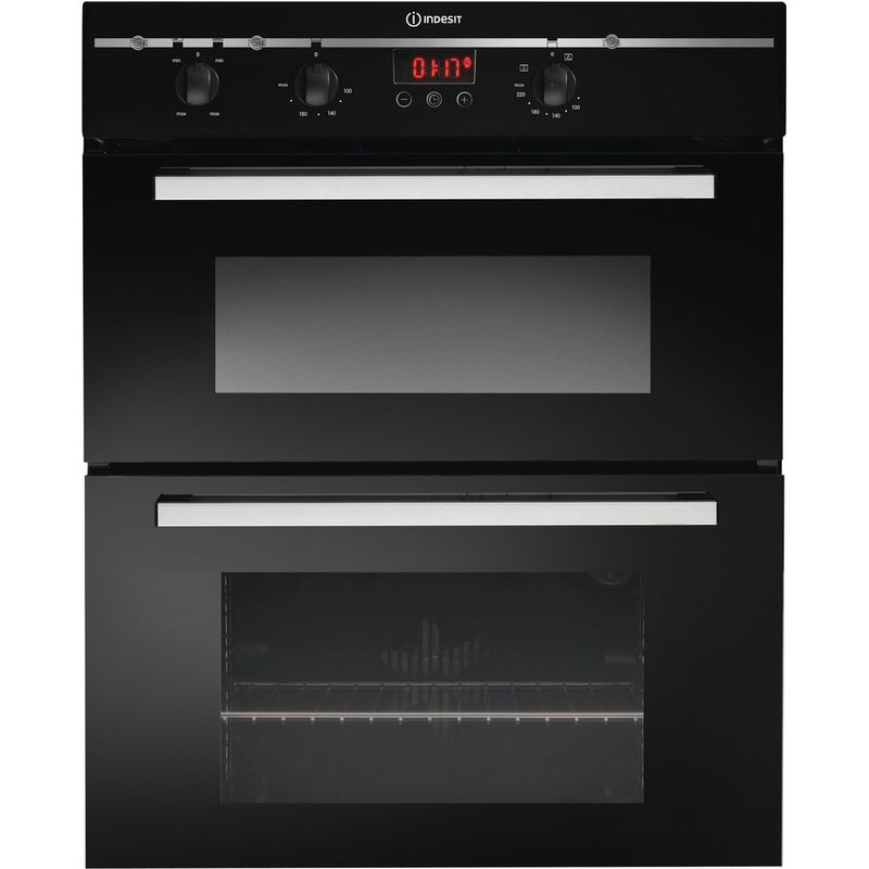 Indesit-Double-oven-FIMU-23--BK--S-Black-B-Frontal