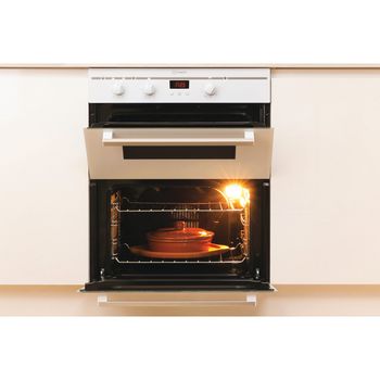 Indesit Double oven FIMU 23 (WH) S White B Lifestyle frontal open