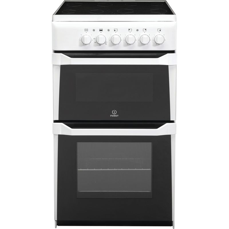 Indesit-Double-Cooker-IT50C-W--S-White-B-Vitroceramic-Frontal