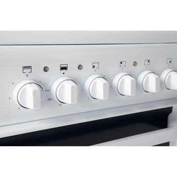 Indesit-Double-Cooker-IT50C-W--S-White-B-Vitroceramic-Control-panel