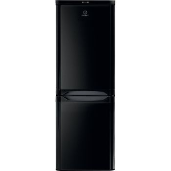 Indesit-Fridge-Freezer-Free-standing-NCAA-55-K-UK-Black-2-doors-Frontal