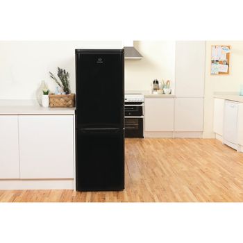 Indesit-Fridge-Freezer-Free-standing-NCAA-55-K-UK-Black-2-doors-Lifestyle-frontal