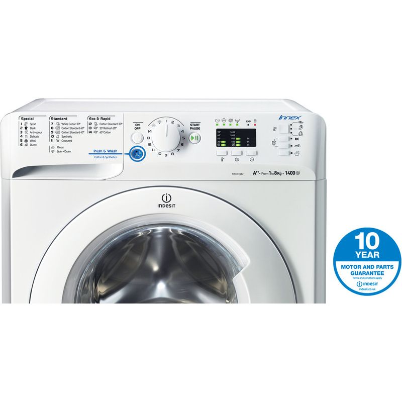 Indesit-Washing-machine-Free-standing-XWA-81482X-W-UK-White-Front-loader-A---Award