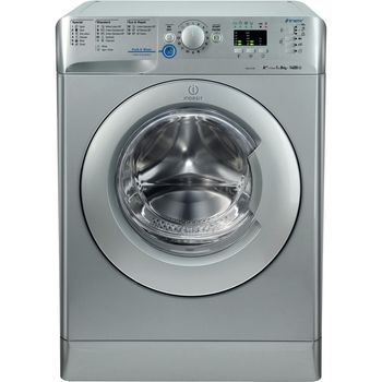 Indesit-Washing-machine-Free-standing-XWA-81482X-S-UK-Silver-Front-loader-A---Frontal