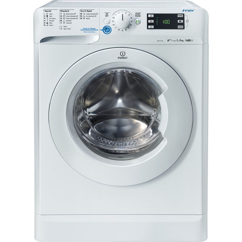 Indesit-Washing-machine-Free-standing-XWE-91483X-W-UK-White-Front-loader-A----Frontal