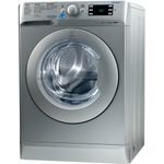 Indesit-Washing-machine-Free-standing-XWE-91483X-S-UK-Silver-Front-loader-A----Perspective