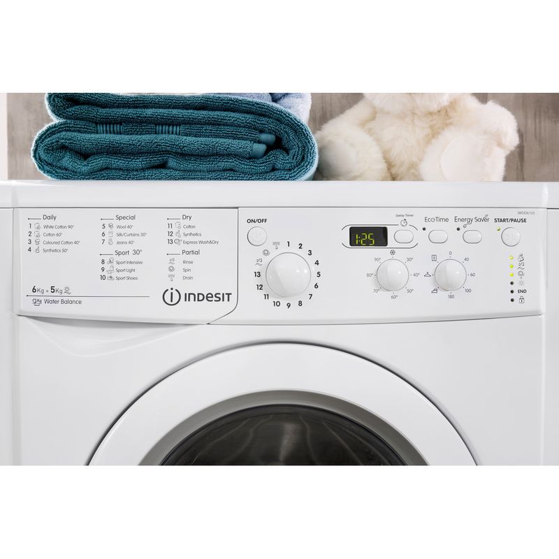 Indesit-Washer-dryer-Free-standing-IWDD-6105-B-ECO-UK-White-Front-loader-Lifestyle-control-panel