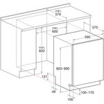 Indesit-Dishwasher-Built-in-DIF-04B1-UK-Full-integrated-A-Technical-drawing