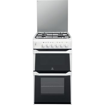 Indesit-Double-Cooker-ITL50GW-White-A--Enamelled-Sheetmetal-Frontal