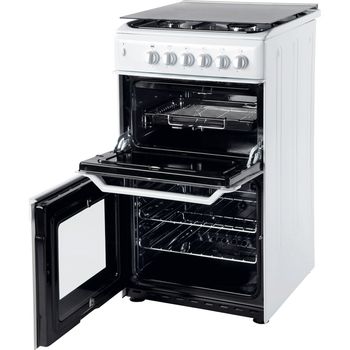 Indesit-Double-Cooker-ITL50GW-White-A--Enamelled-Sheetmetal-Perspective_Open
