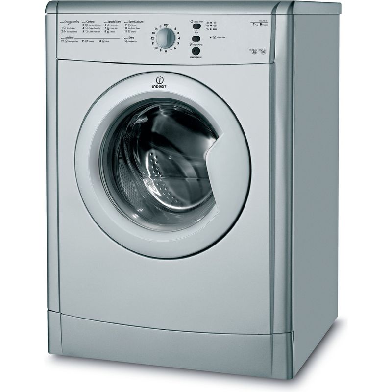 Indesit-Dryer-IDVL-75-B-R-S--UK--Silver-Perspective