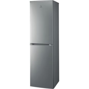 Indesit-Fridge-Freezer-Free-standing-CVTAA-55-NF-UK-S-Silver-2-doors-Perspective