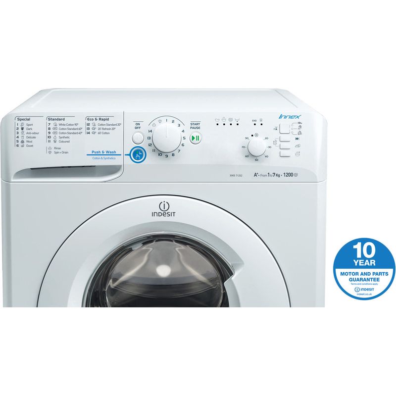 Indesit-Washing-machine-Free-standing-XWB-71252-W-UK-White-Front-loader-A---Award