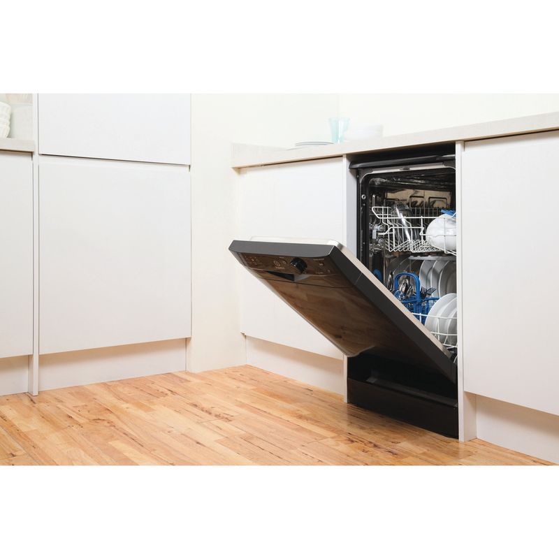 Indesit-Dishwasher-Free-standing-DSR-15B-K-UK-Free-standing-A-Lifestyle-perspective-open