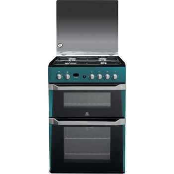 Indesit-Double-Cooker-ID60G2-N--UK-Blue-A--Enamelled-Sheetmetal-Frontal