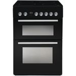 Indesit-Double-Cooker-DD60C2C-K--UK-Black-B-Vitroceramic-Frontal