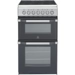 Indesit-Double-Cooker-IT50C1-S--UK-Silver-B-Vitroceramic-Frontal