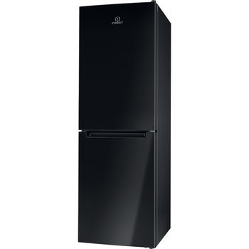 Indesit-Fridge-Freezer-Free-standing-LD70-N1-K-Black-2-doors-Perspective